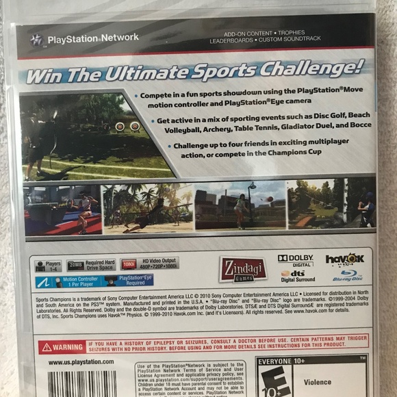 SONY PS3 SPORTS CHAMPION VIDEO GAME - Picture 3 of 3
